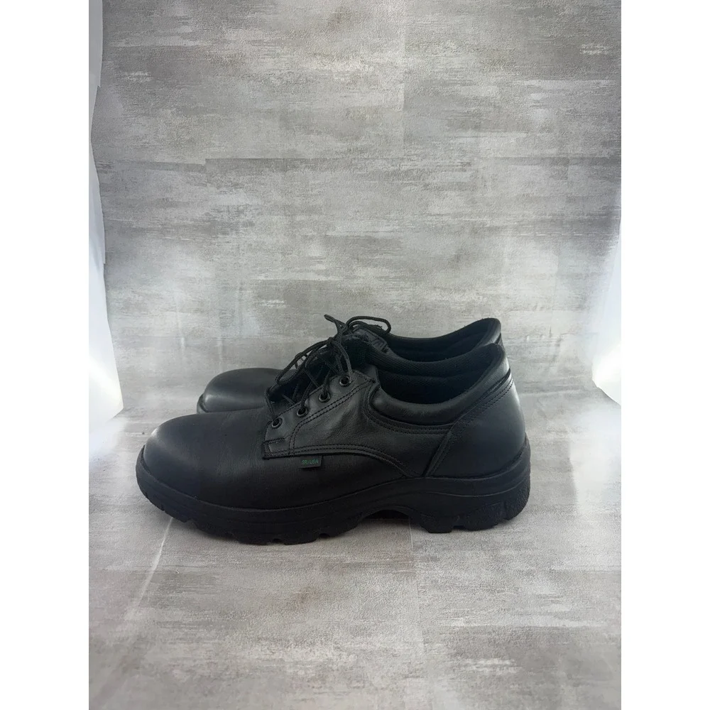Thorogood Soft Streets Black Leather Oxford Duty Shoes 834-6905 Men Sz 12 M USA
